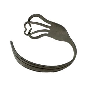 Handmade Vintage Fork Artist Made handmade Bracelet Heart Design “Dinglehopper”
